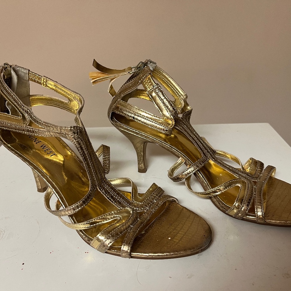 Gold heels